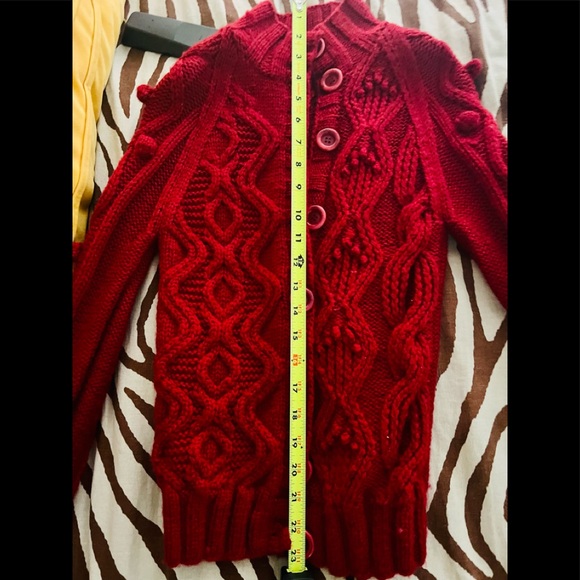 Vintage Moschino Red Button Up Sweater Excellent Condition and craftsmanship.♥️ - Picture 6 of 8